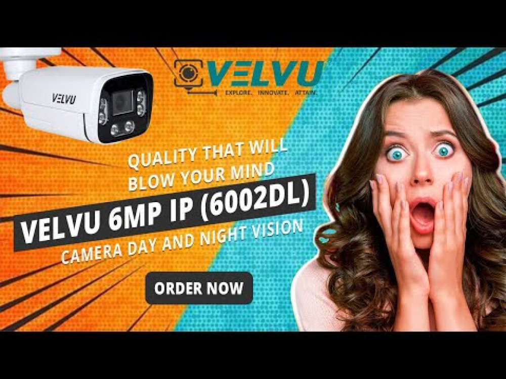 Quality that will blow your mind - Check Velvu 6MP IP (6002DL) Camera Day and and #nightvision #cctv