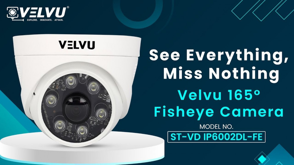 See Everything, Miss Nothing with the Velvu 6MP IP Color Fisheye Camera