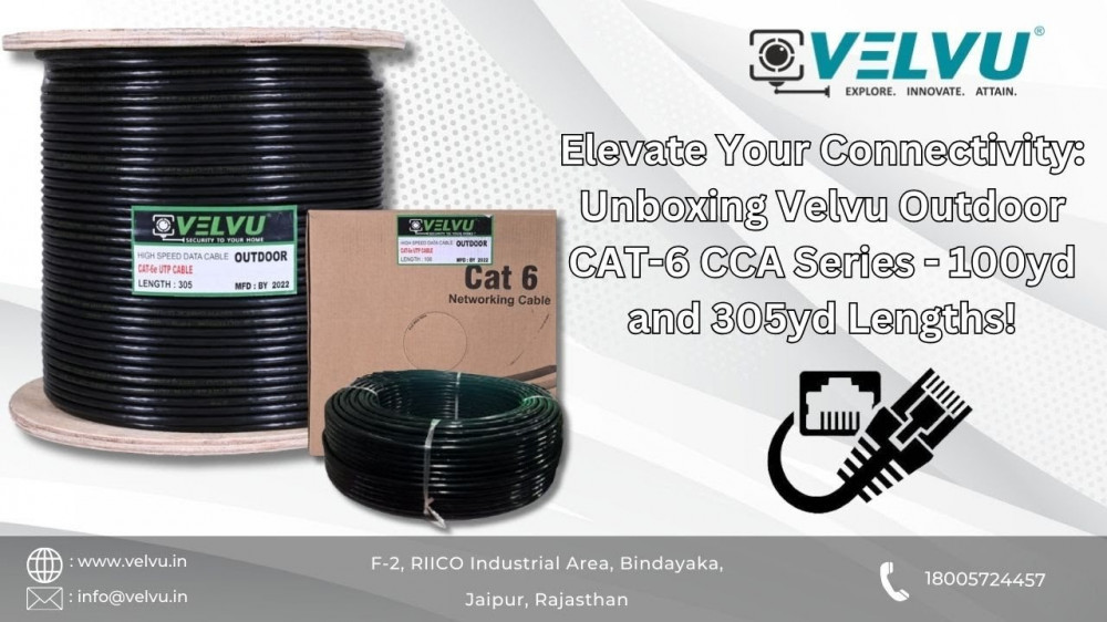 Elevate Your Connectivity by Unboxing Velvu Outdoor CAT 6 CCA Series 100yd and 305yd Lengths! #cat6