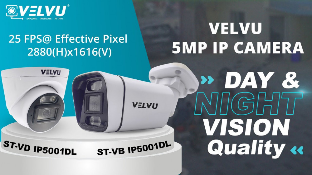 Velvu 5MP IP Camera IP5001DL Day and Night Vision Quality #cctvcamera #cameraquality #ipcamera #cctv