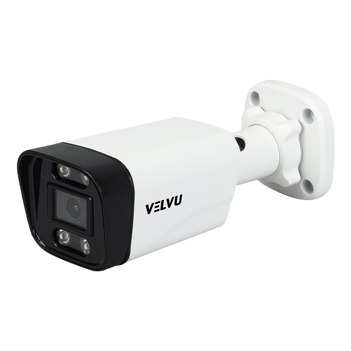 Velvu 2MP IP In-Built Audio and Color Bullet Camera ST-VB IP2002DL-W