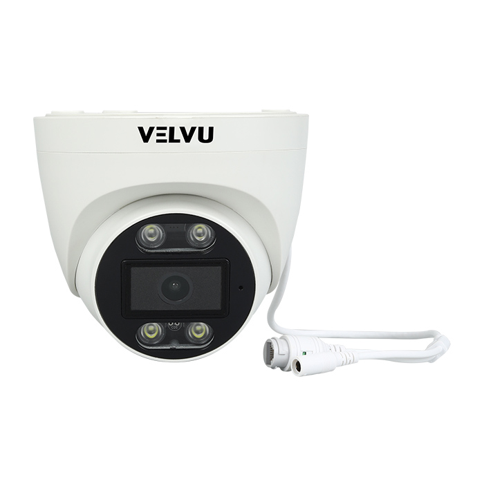 Velvu 2MP IP In-Built Audio and Color Dome Camera ST-VD IP2002DL