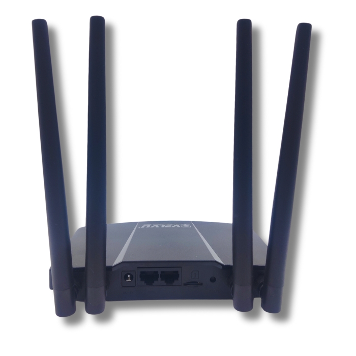 Velvu 5G SIM Support WIFI Router with 2 LAN  Wan Ports and 4 Antennas WRV-800