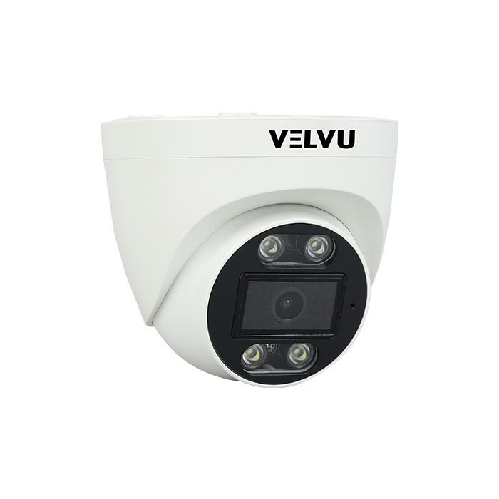 Velvu 2MP IP In-Built Audio and Color Dome Camera ST-VD IP2002DL