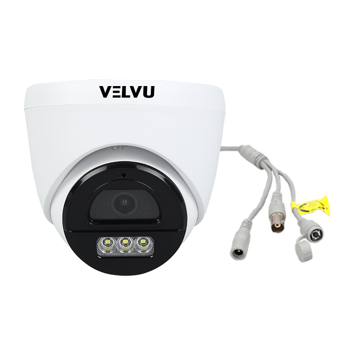 Velvu 2MP HD Color and Audio Dome Camera with OSD Button ST-VD HD2001WLA-OSD