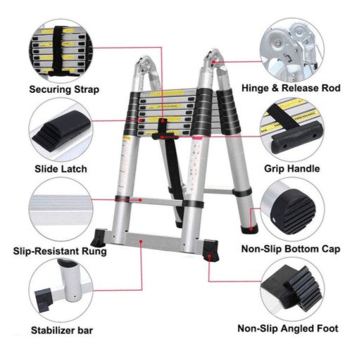 VELVU JOINT TELESCOPIC LADDER 28M28M ST-VLR-560B