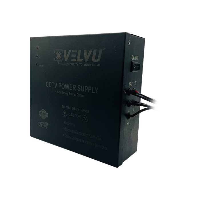 Velvu 8ch Battery Backup SMPS  Without Battery  ST-PS08B