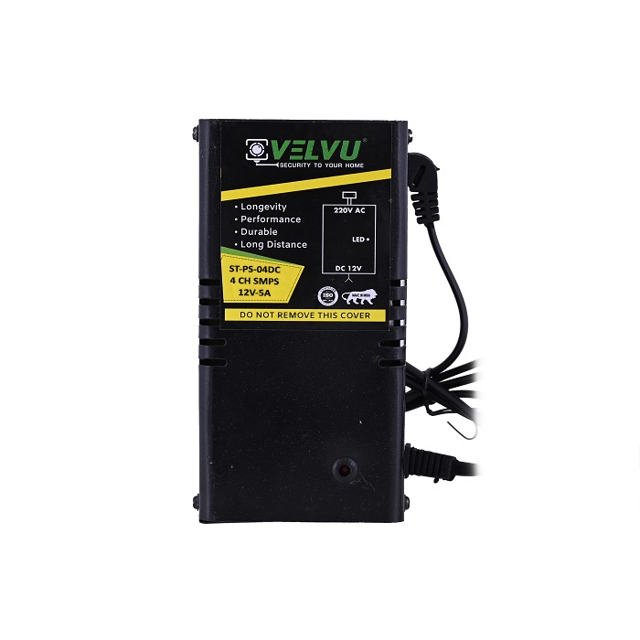 Velvu 4ch SMPS with DVR DC Wire ST-PS-04DC