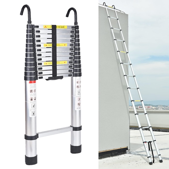 VELVU TELESCOPIC LADDER WITH HOOK 44MTR ST-VLR-T440-SH