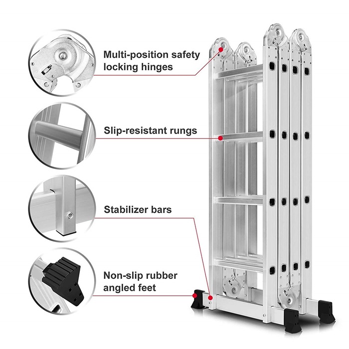 VELVU MULTI PURPOSE LADDER 45 STEP ST-VLR-M20S