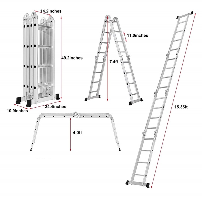 VELVU MULTI PURPOSE LADDER 45 STEP ST-VLR-M20S